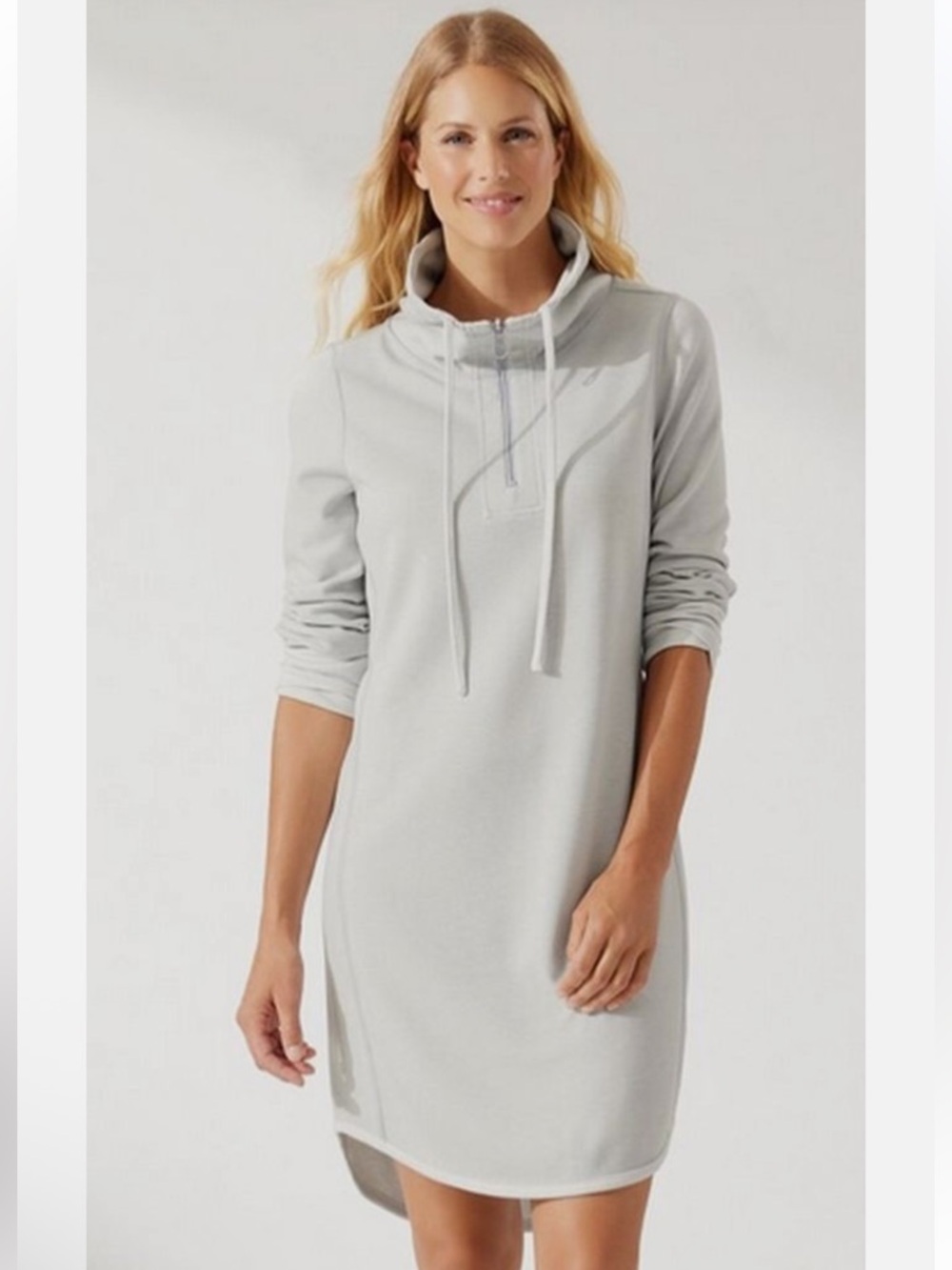 Tommy Bahama Womens Light Gray Sunfade Flipside Cowl Reversible Dress Size Small